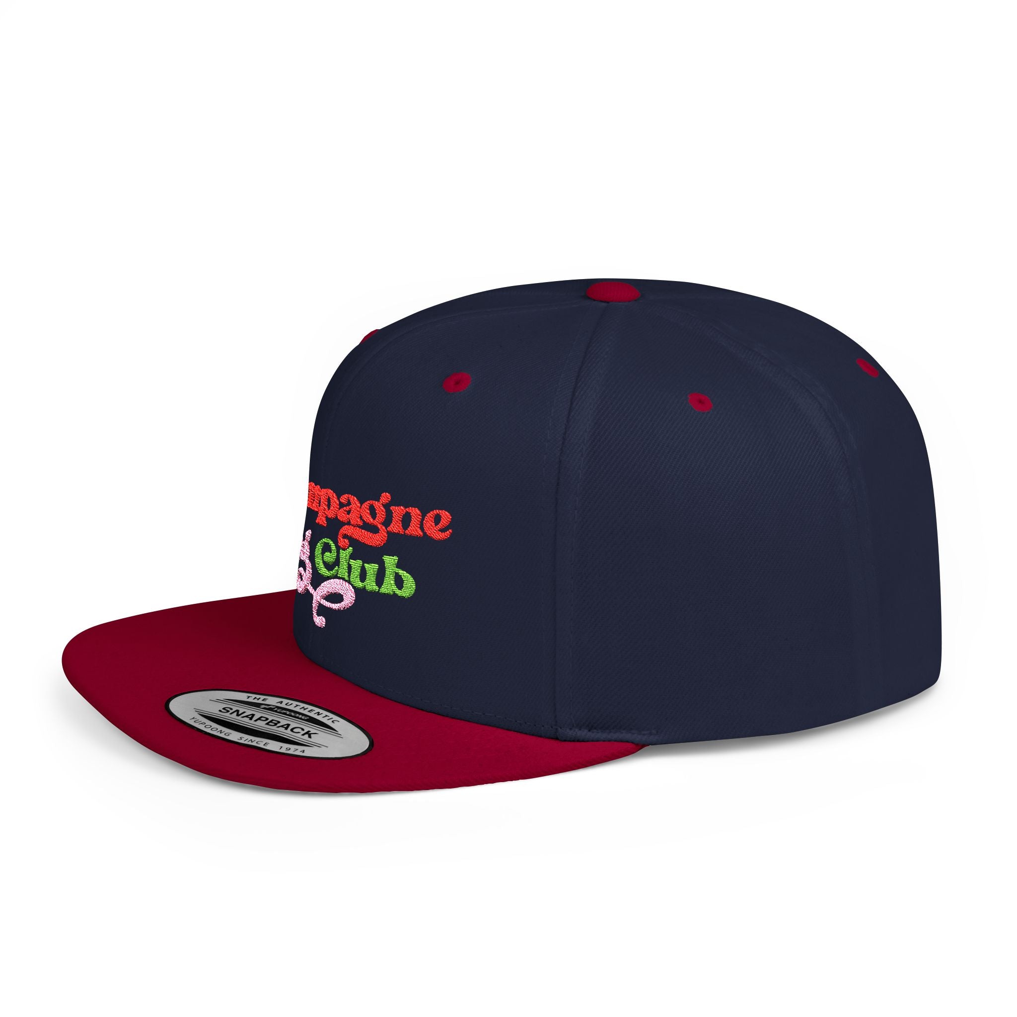 Champagne Dog Club Flat Bill Snapback Hat