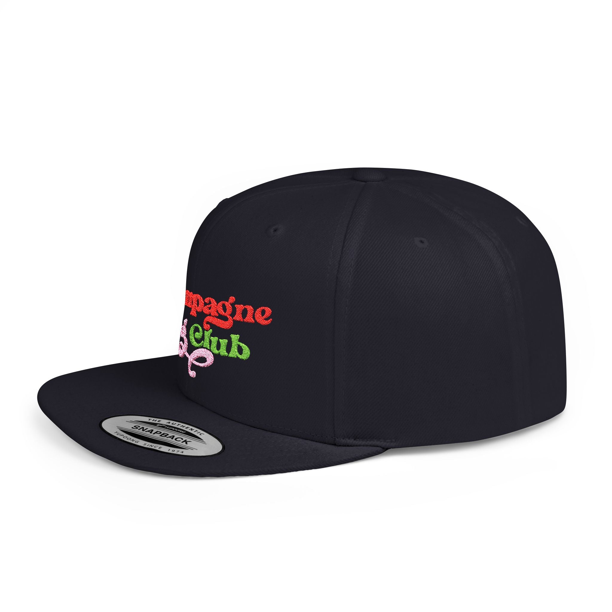 Champagne Dog Club Flat Bill Snapback Hat