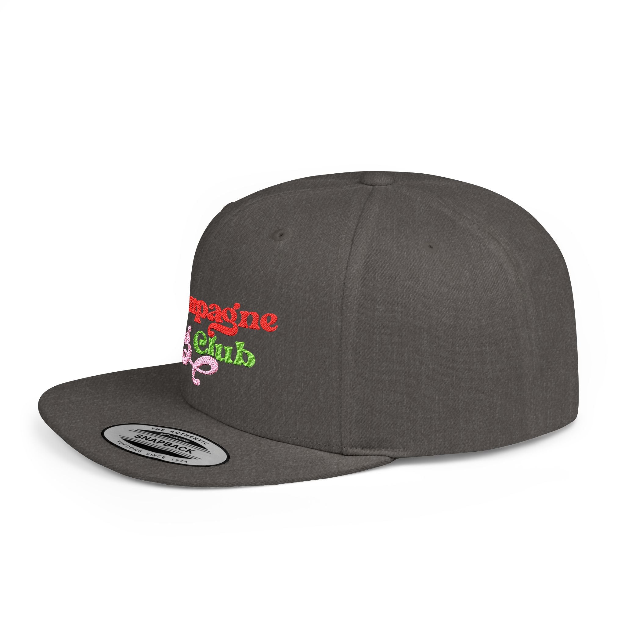 Champagne Dog Club Flat Bill Snapback Hat